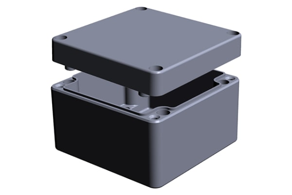 Product image for ATEX Aluminium Enclosure 122x120x81 mm