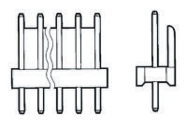 Product image for Header,MTA100,straight,2.54mm,20way