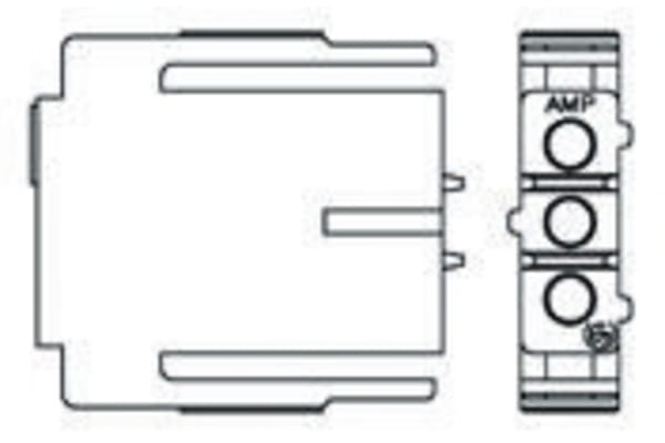 Product image for Housing,plug,Metrimate,1 row,3 Way