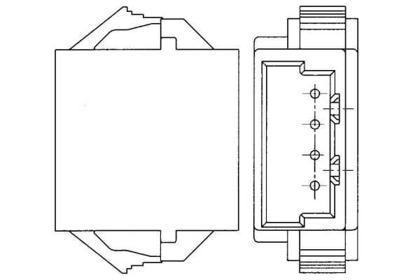 Product image for Header plug, 2mm, 12 way,panel mount, CT