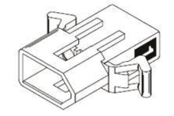 Product image for Housing,plug,1545 Srs cable mount,2way