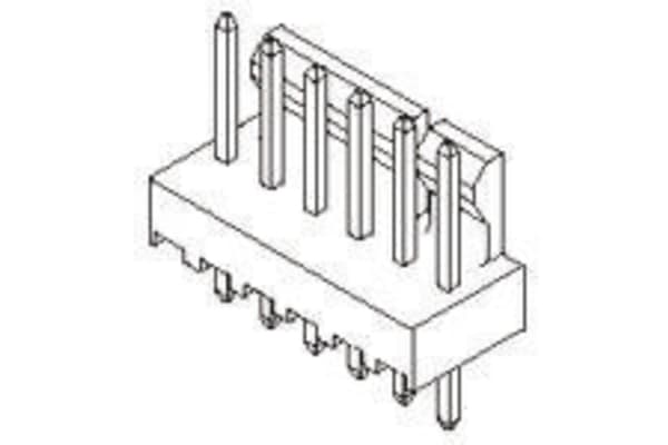 Product image for 2.54MM,HEADER,KK,VERT,AU,FRICTN LOCK,7W