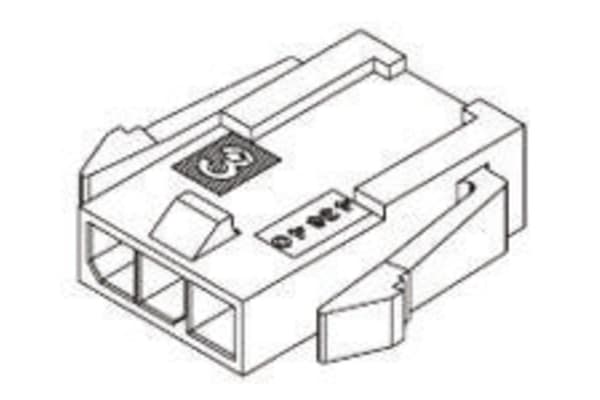 Product image for Plug Housing 3.00mm single row 8w