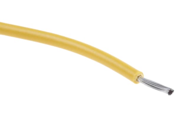 Product image for Wire 22 AWG 300V UL1061 Yellow 30m