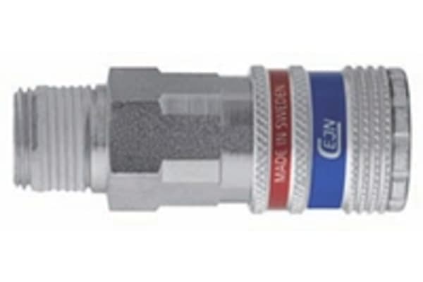 Product image for 1/2BSPT MALE THREAD ESAFE AIR COUPLING