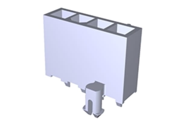 Product image for Mini-Fit Jr. Header Vertical PCB Lock 4w