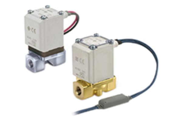 Product image for 2 Way, Solenoid Valve, 1/8, N/C, 12VDC