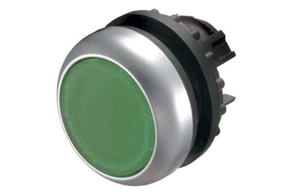 Product image for PUSHBUTTON ILLUM FLUSH GREEN BUTTON