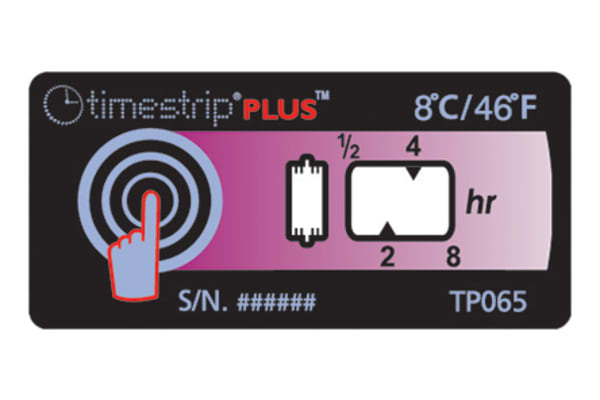 Product image for 8C TEMPERATURE INDICATOR LABEL