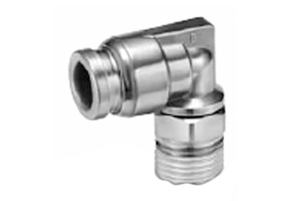 Product image for S/S MALE ELBOW, ONE-TOUCH, R 1/4 X 12MM