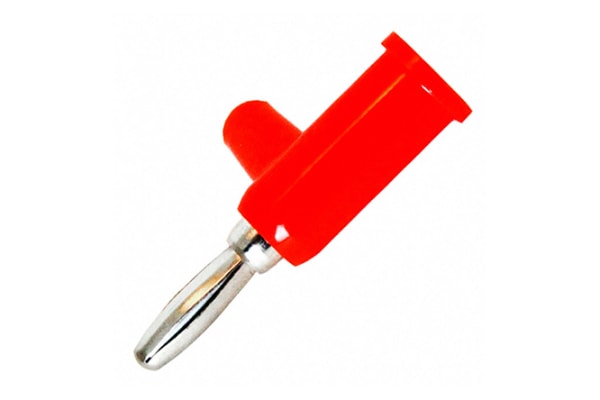 Product image for RED 4MM STACKABLE BANANA PLUG