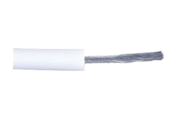 Product image for Wire, Hook-Up, 16 AWG, 20 kV, White