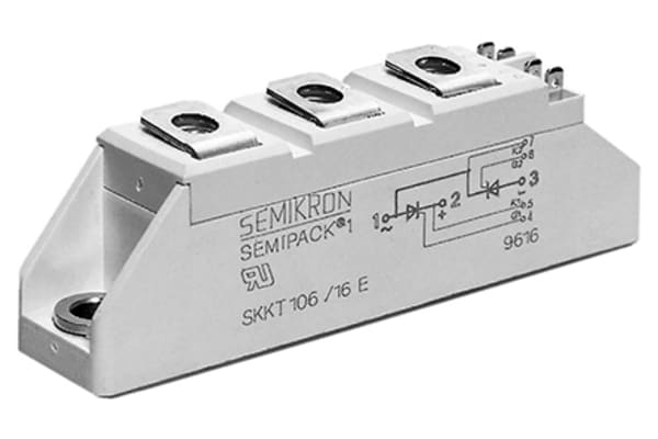 Product image for THYRISTOR + DIODE 1600V 70A SCREW MODULE