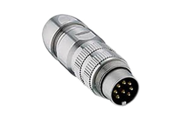 Product image for Lumberg Solder Connector, 8 Contacts, Cable Mount M16, IP68