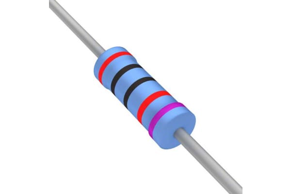 Product image for LEADED THIN FILM RESISTOR 0.25W 20K