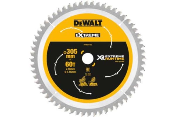 Product image for FLEXVOLT Mitre Saw Blade 305mmX30mmX60T