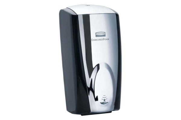 Product image for 1100ML AUTOFOAM SOAP DISPENSER BLK/CHRME