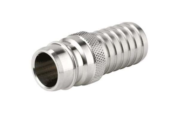 Product image for 3/4 Stainless Nipple to 3/4 hose tail