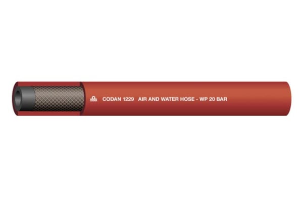 Product image for Red 9.5mm EPDM Air/Water Hose 25M