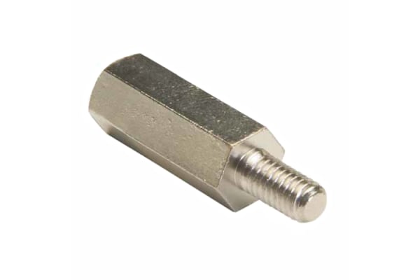 Product image for MALE/FEMALE PCB SPACER, M3, 15MM LENGTH