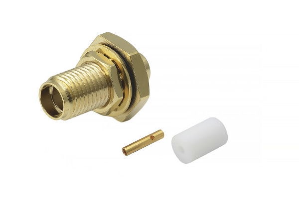 Product image for SMA 27G Straight Bulkhead Jack Solder