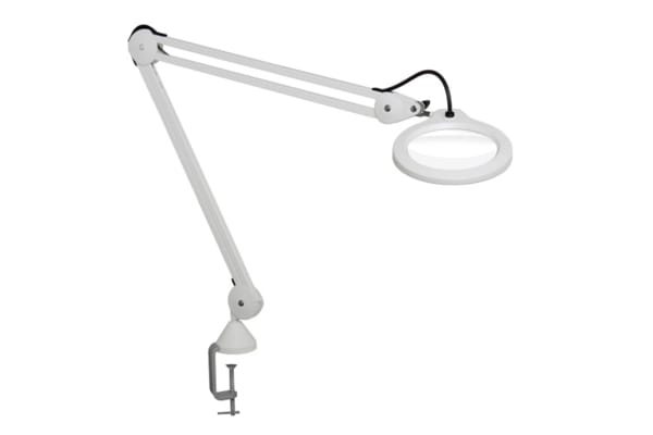 Product image for Luxo LFM LED Magnifying Lamp with Table Clamp Mount, 3dioptre, 127mm Lens Dia., 127mm Lens