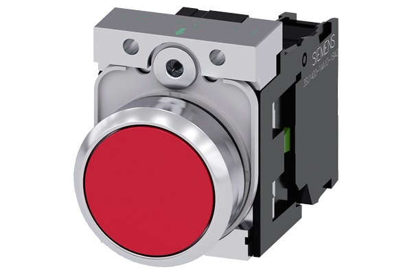 Product image for Pushbutton 22mm red 1NO