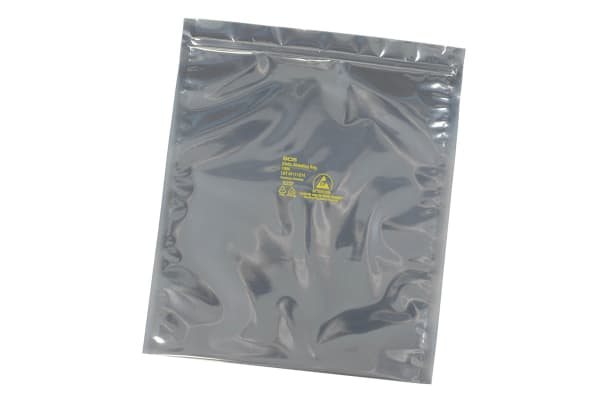 Product image for SHIELD BAG,METAL-IN ZIP, 150X255MM,100EA