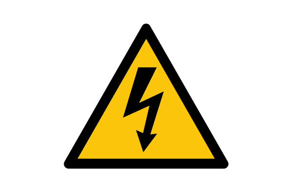 Product image for Floor sticker triangle Danger electric