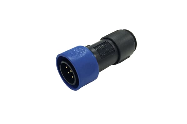 Product image for 4 Pole Female Cable Mount Mini Connector