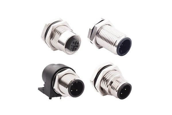 Product image for M12 5 PIN MALE SOLDER CUP CABLE MOUNT