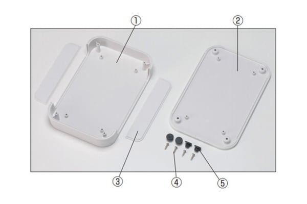 Product image for ABS PLASTIC BOX,240X35X240, PF, WHITE