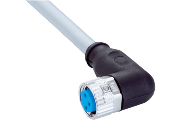 Product image for CONNECTING CABLE M8 3-PIN ANGLED