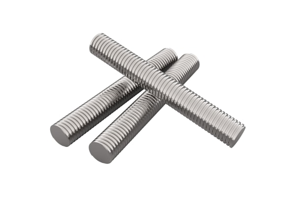 Product image for ZINC PLATED MILD STEEL ALLTHREAD,M6X100