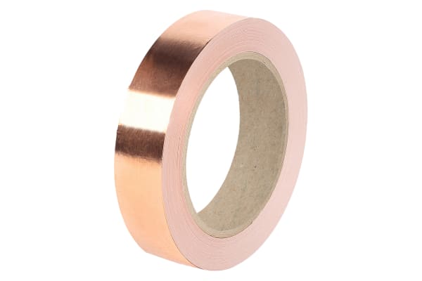 Product image for COPPER FOIL SHIELDING TAPE 19MMX 33M