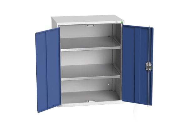 Product image for Bott 2 Door Steel Floor Standing Storage Cabinet, 1000 x 800 x 550mm