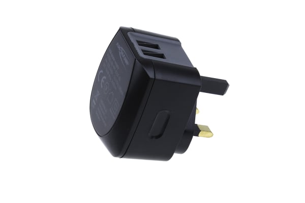 Product image for AC/DC USB CHARGER 2.4A DUO TRAVELLER