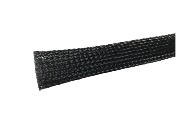 Product image for Black Expandable Braided Sleeving 10-21m