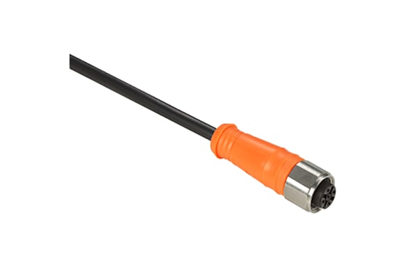 Product image for PRE WIRED CONNECTOR M12 FEMALE STRAIGHT