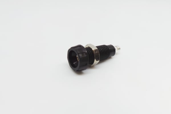 Product image for BLACK 4MM PANEL MOUNT SKT SOLDER BUCKET