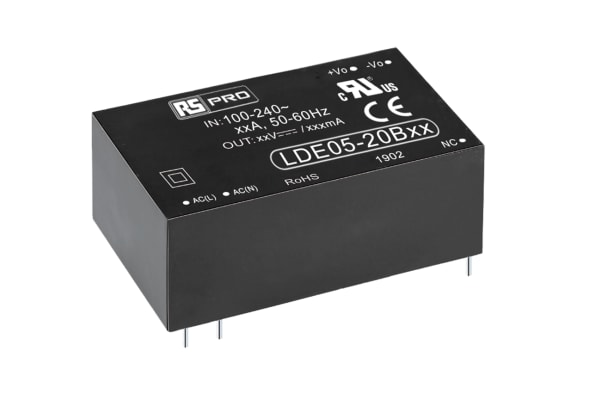 Product image for POWER SUPPLY ENCAPSULATED PCB 24V 5W
