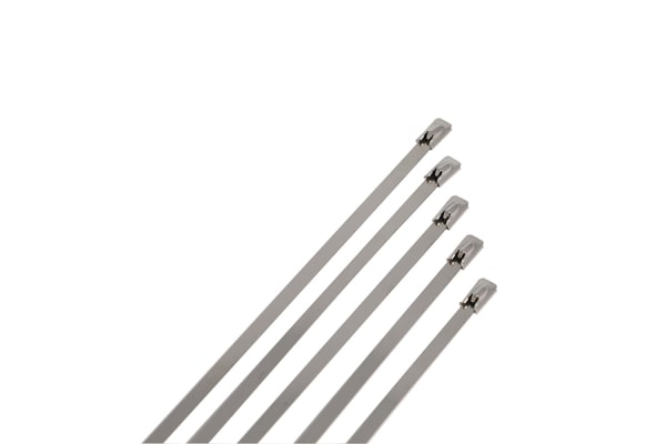 Product image for SS316 Ball Locking tie uncoated,  200*7.