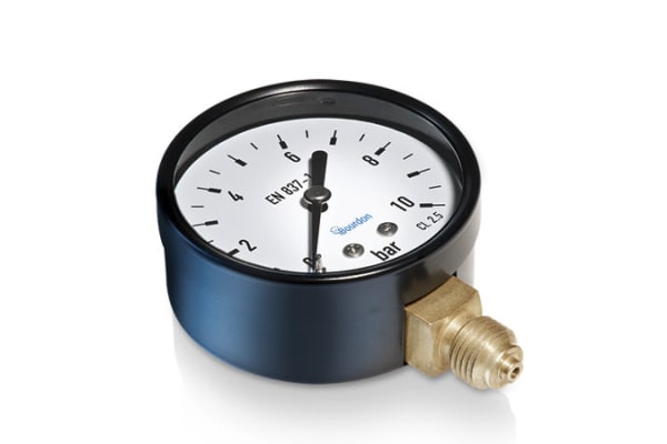 Product image for PRESSURE GAUGE WITH BLACK PAINTED STEEL