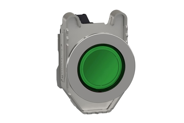 Product image for FLUSH MOUNT GREEN PILOT LIGHT LED 24v