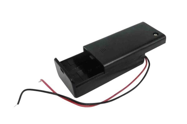 Product image for SAFETY BATTERY HOLDER , 9V WITH LEAD WIR