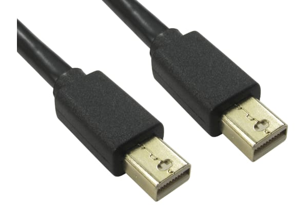 Product image for 1MTR MINI DISPLAY PORT M-M CABLE - BLACK