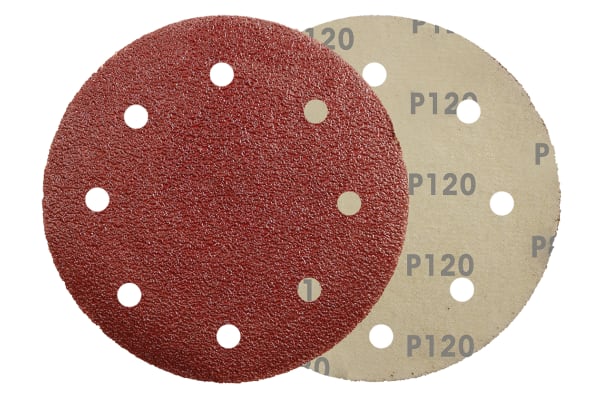 Product image for 150MMX120G HOOK&LOOP SANDING DISC 6 HOLE