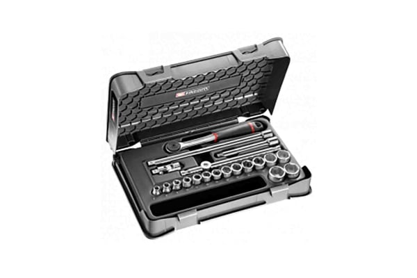 Product image for 3/8' SOCKET SET 6PT MM J.161B 20PC