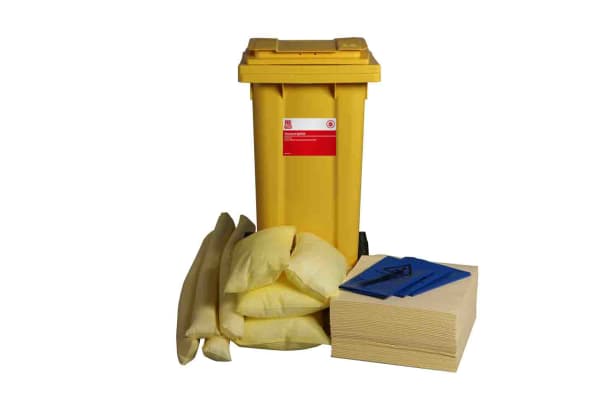 Product image for 105L Spill Kit in 2 Wheeled Bin