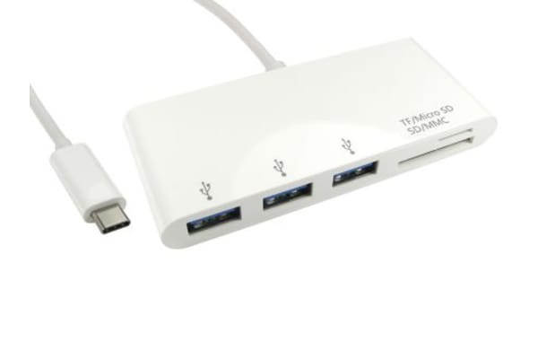 Product image for RS PRO 3x USB C Port Hub, , USB 3.0 - USB Powered